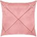 Kit 2 Capa de Almofada Suede Aveludada Drapeada 45x45cm Rosê