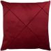 Kit 2 Capa de Almofada Suede Aveludada Drapeada 45x45cm Vinho