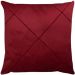 Kit 2 Capa de Almofada Suede Aveludada Drapeada 45x45cm Vinho