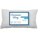 Kit 2 Travesseiro Long com Fronhas 200 Fios Acetinado Suporte Médio 50x90cm  Branco
