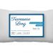 Kit 2 Travesseiro Long com Fronhas 200 Fios Acetinado Suporte Médio 50x90cm  Branco