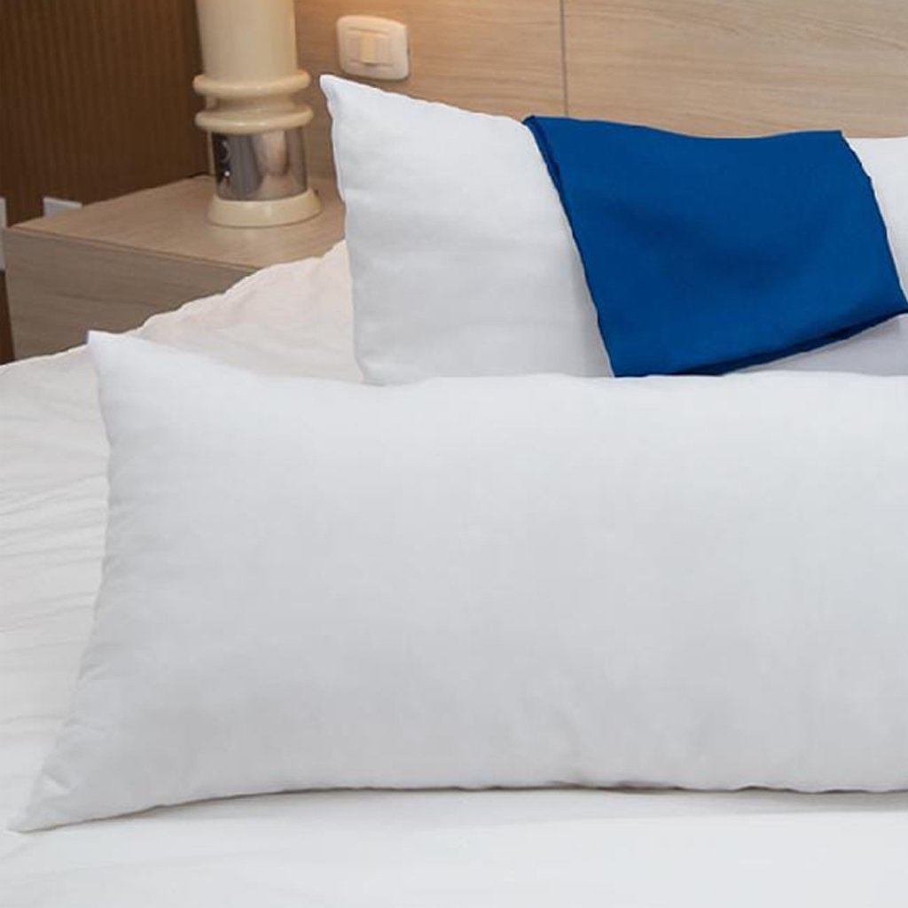 Kit Travesseiro Infantil 45x65cm + Body Pillow Infantil 35x90cm com Fronhas Branco
