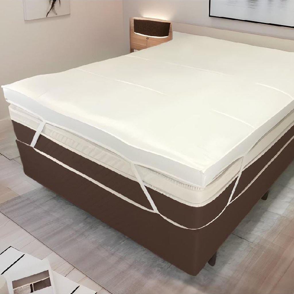 Pillow Top King 200 Fios Premium 10cm 1200g/m² 195x203cm Branco