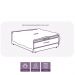 Pillow Top King 200 Fios Premium 10cm 1200g/m² 195x203cm Branco