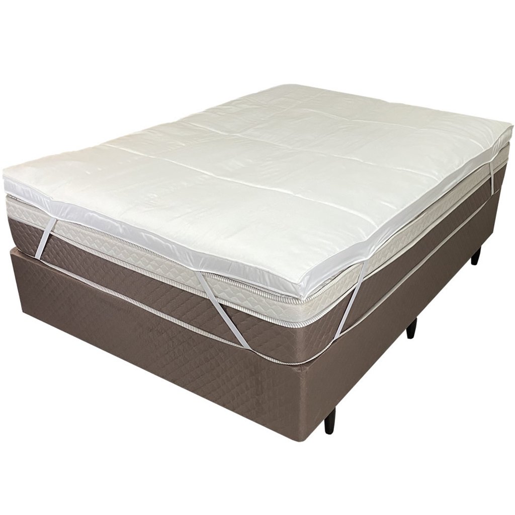 Pillow Top Queen Dupla Face 200 Fios 6cm 700g/m² 158x200cm Branco