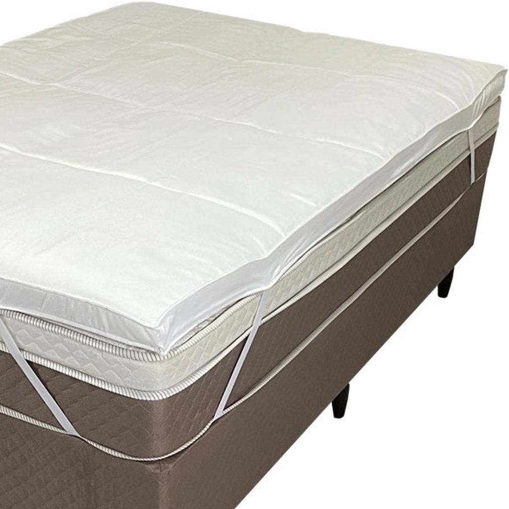 Pillow Top Queen Dupla Face 200 Fios 6cm 700g/m² 158x200cm Branco