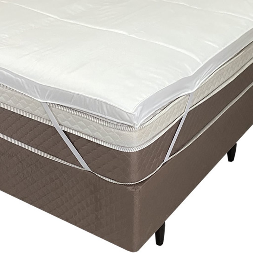 Pillow Top Queen Dupla Face 200 Fios 6cm 700g/m² 158x200cm Branco