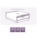 Pillow Top Queen Dupla Face 200 Fios 6cm 700g/m² 158x200cm Branco