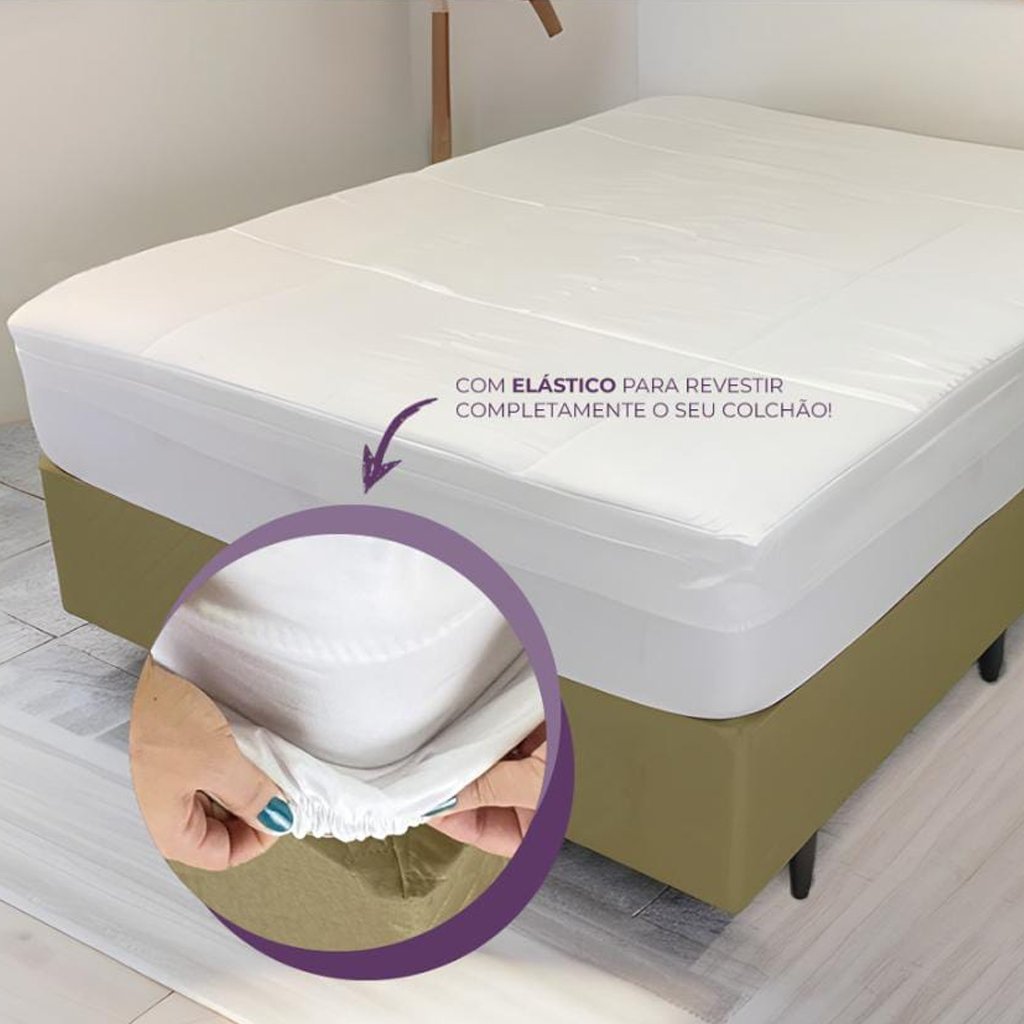 Pillow Top Solteiro Espuma Soft 5cm Capa Removível 88x188cm Branco