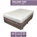 Pillow Top Solteiro King Dupla Face 200 Fios 6cm 700g/m² 100x200cm Branco