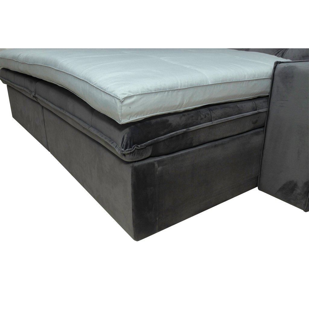 Pillow Top para Sofá Reclinável 10cm 1200g/m² 180x90cm Cinza