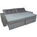 Pillow Top para Sofá Reclinável 10cm 1200g/m² 220x100cm Cinza