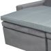 Pillow Top para Sofá Reclinável 10cm 1200g/m² 220x100cm Cinza