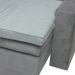 Pillow Top para Sofá Reclinável 10cm 1200g/m² 220x100cm Cinza