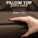 Pillow Top para Sofá Reclinável 10cm 1200g/m² 220x100cm Marrom