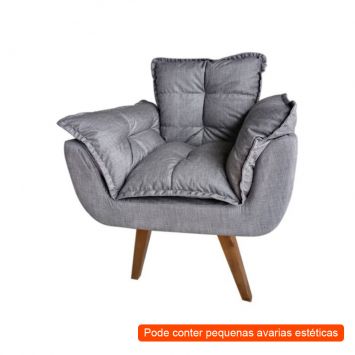 Menor preço em [OUTLET] Poltrona Opalla IV Cinza