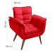 Conjunto com 2 Poltronas Opalla Vermelho