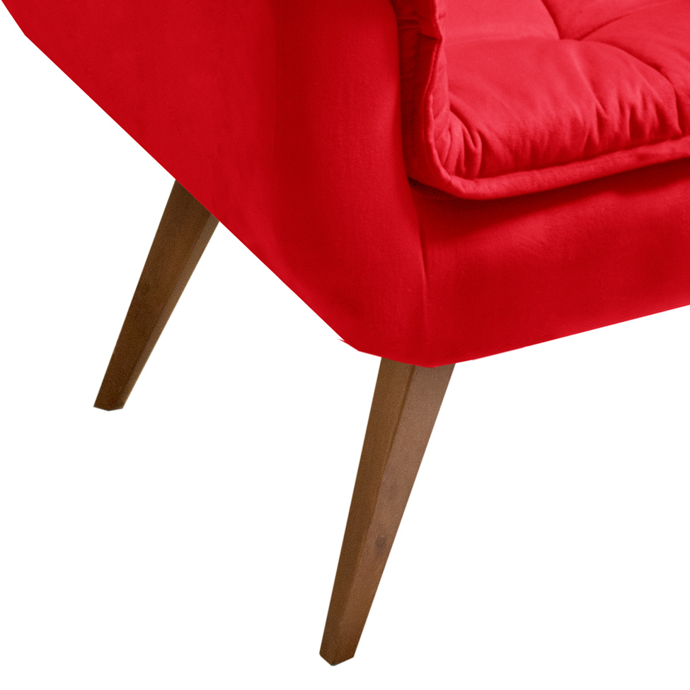 Conjunto com 2 Poltronas Opalla Vermelho