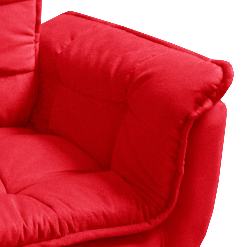 Conjunto com 2 Poltronas Opalla Vermelho