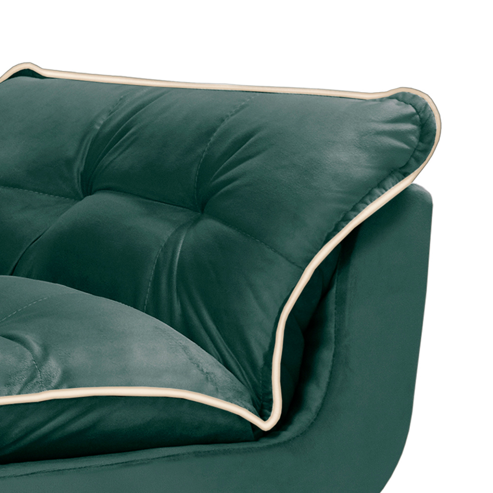 Poltrona Opalla I Verde e Branca