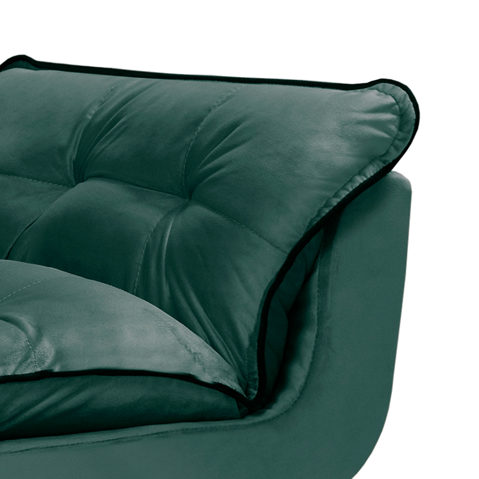 Poltrona Opalla Verde e Preta