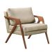 Poltrona Decorativa Mona Linho Bege