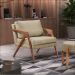 Poltrona Decorativa Mona Linho Bege