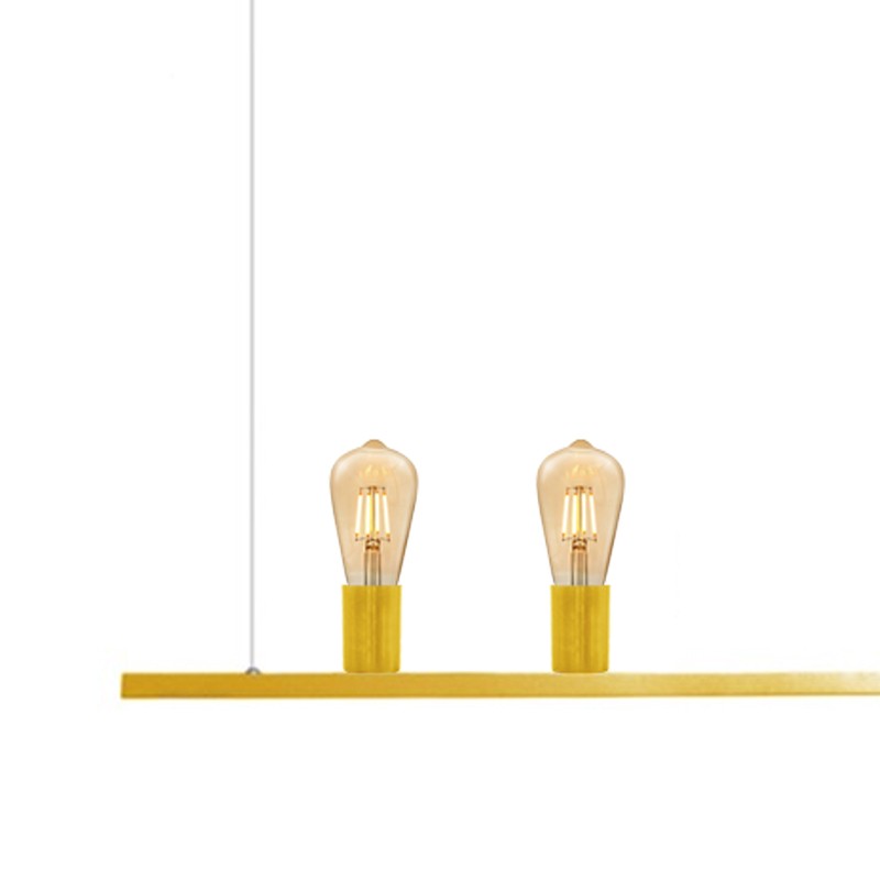  Pendente Haven na Cor Dourado Fosco para 3 Lâmpadas E-27 Bivolt