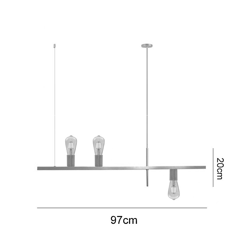  Pendente Haven na Cor Dourado Fosco para 3 Lâmpadas E-27 Bivolt