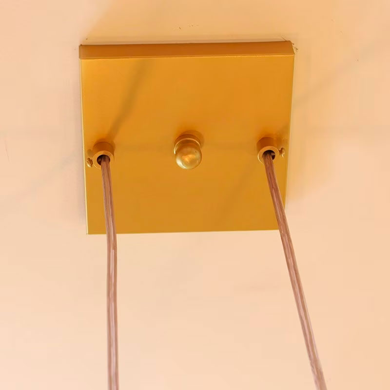 Luminária Pendente para Salas e Quartos Jabuti Dourada para 7 Lâmpadas E27 Bivolt