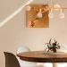 Luminária Pendente para Salas e Quartos Jabuti Dourada para 7 Lâmpadas E27 Bivolt