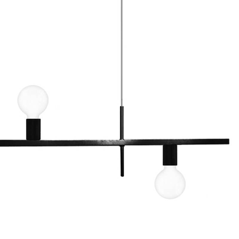 Pendente Haven na Cor Preto para 3 Lâmpadas E-27 Bivolt
