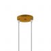 Pendente Jabuti UP na Cor Dourado com Globos Branco Fosco para 5 Lâmpadas G9 de LED