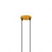 Pendente Jabuti na Cor Dourado Fosco com Globos Branco Fosco para 4 Lâmpadas G9 de LED