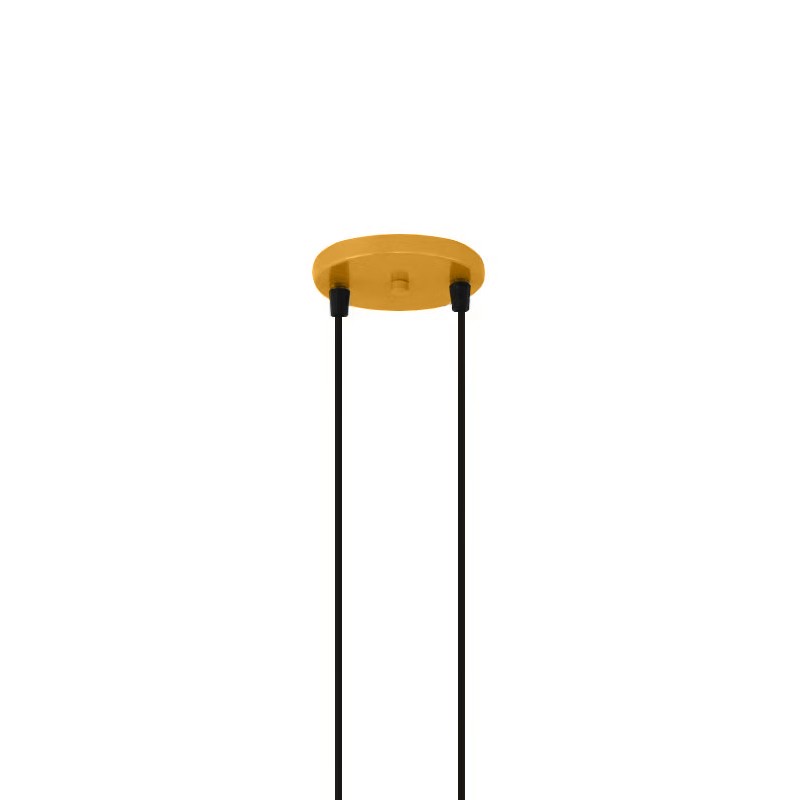 Pendente Jabuti na Cor Dourado Fosco com Globos Branco Fosco para 4 Lâmpadas G9 de LED