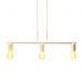 Pendente New Bar para 3 Lâmpadas Branco 60cm E27 Bivolt para Salas e Quartos
