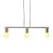 Pendente New Bar para 3 Lâmpadas Cinza 60cm E27 Bivolt para Salas e Quartos