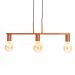 Pendente New Bar para 3 Lâmpadas Cobre 60cm E27 Bivolt para Salas e Quartos
