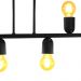 Pendente New UP na Cor Preta para 6 Lâmpadas E-27 Bivolt