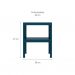 [OUTLET] Estante Demi Quadra com 2 Prateleiras Navy