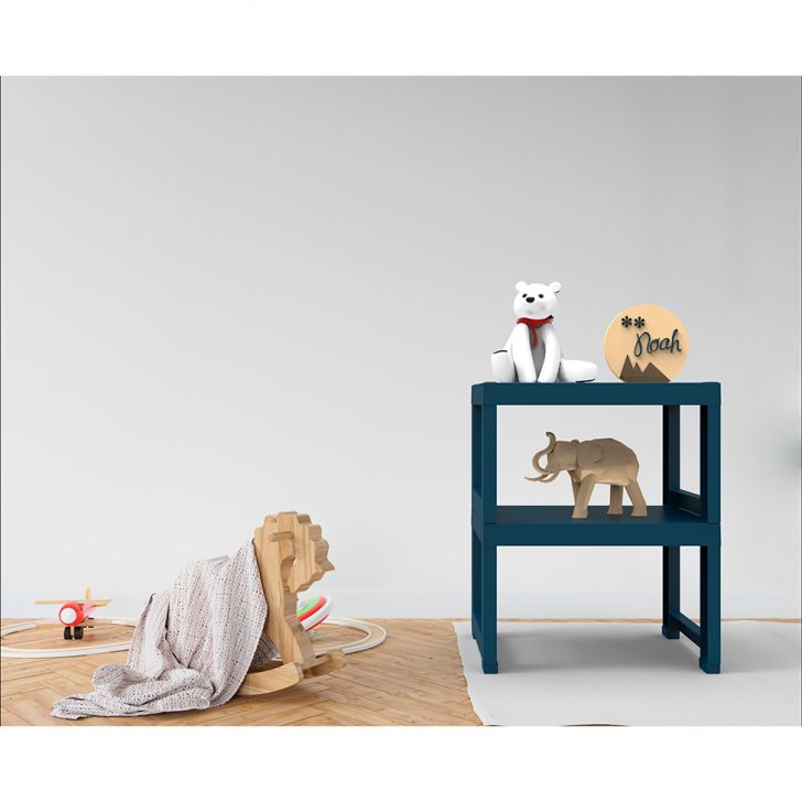 [OUTLET] Estante Demi Quadra com 2 Prateleiras Navy