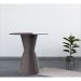 [OUTLET] Mesa Lateral Redonda Nobe Cinza Mushroom