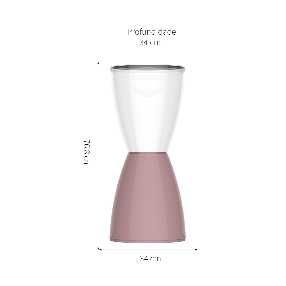 Banqueta Bery  Calla Rose e Incolor
