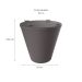 Base para Mesa de Centro Redonda Fluo Cinza Mushroom