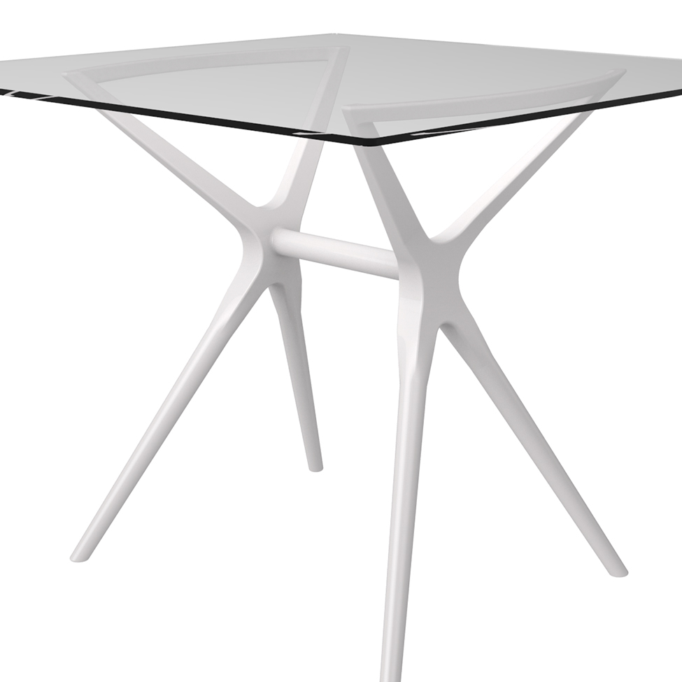 Base para Mesa de Cozinha Retangular Baletto Branca (55x66 cm)