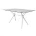 Base para Mesa de Cozinha Retangular Baletto Branca (56x126 cm)