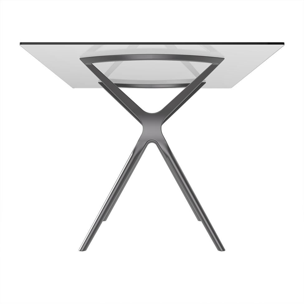 Base para Mesa de Cozinha Retangular Baletto Platinum (55x66 cm)