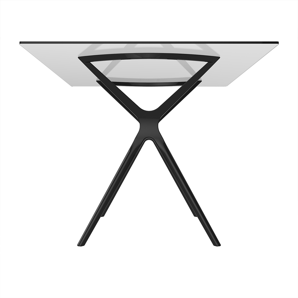 Base para Mesa de Cozinha Retangular Baletto Preta (55x66 cm)