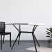 Base para Mesa de Cozinha Retangular Baletto Preta (56x96 cm)