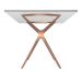 Base para Mesa de Cozinha Retangular Baletto Rosé (55x66 cm)